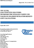 Incorporating Wildlife Passive use Values in Collision Mitigation BenefitCost Calculations