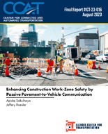 Enhancing Construction WorkZone Safety by Passive PavementtoVehicle Communication