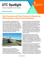 New Procedure with Dust Column for Measuring Effectiveness of Dust Control Palliatives