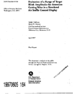 Evaluation of a Range of Target Blink Amplitudes for AttentionGetting Value in a Simulated Air Traffic Control Display