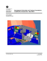 Development fabrication and testing of locomotive crashworthy components  base effort
