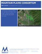 Strategic Deployment of Drone Centers and Fleet Size Planning for Drone Delivery in Utah