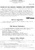 Status CAA Releases Manuals And Regulations