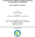 A Connected VehicleBased Adaptive Navigation Algorithm