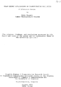 Solar energy applications in transportation facilities  a literature review