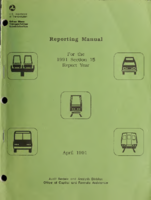 Reporting Manual For the 1991 Section 15 Report Year