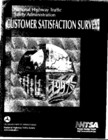 National Highway Traffic Safety Administration  1997 customer satisfaction survey