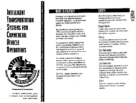 Intelligent Transportation Systems for Commercial Vehicle Operations