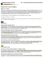 Human Environment Digest March 21 2019