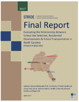 Evaluating the Relationship Between School Site Selection Residential Developments  School Transportation in North Carolina