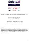 Digital Twin for Driving as Planning Support Tool