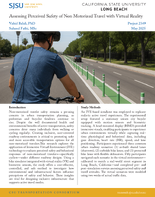 Assessing Perceived Safety of Non Motorized Travel with Virtual Reality Brief