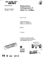 Head and Face Anthropometry of Adult US Civilians