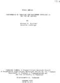 Performance of vehicles and equipment involved in the use of gasohol