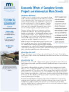 Economic Effects of Complete Streets Projects on Minnesotas Main Streets