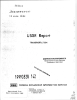 USSR Report Transportation
