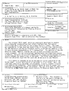Users Guide to the TEXIN2 Model A Model for Predicting Carbon Monoxide Concentrations Near Intersections