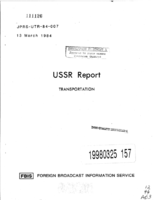 USSR Report Transportation
