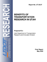 Benefits of Transportation Research in Utah