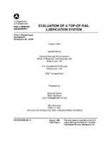 Evaluation of a TopofRail Lubrication System