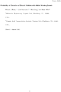 Probability of Detection of Electric Vehicles with Added Warning Sounds
