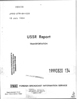 USSR Report Transportation