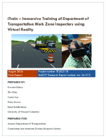 iTrain  Immersive Training of Department of Transportation Work Zone Inspectors using Virtual Reality