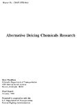 Alternative Deicing Chemicals Research