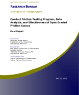 Conduct Friction Testing Program Data Analysis and Effectiveness of Open Graded Friction Course