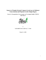 Impacts of TransitOriented CompactGrowth on Air Pollutant Concentrations and Exposures in the Tampa Region
