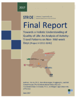 Towards a Holistic Understanding of Quality of Life An Analysis of ActivityTravel Patterns on NonMidweekdays