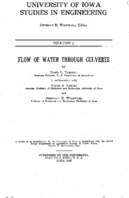 The Flow of Water through Culverts