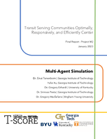TSCORE Project M2 MultiAgent Simulation A Model of RideHailing Driver Participation