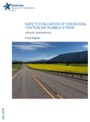 Safety Evaluation of Sinusoidal Centerline Rumble Strips