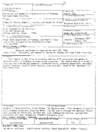 Structural and Geometric Characteristics of HighwayRailroad Grade Crossings