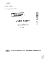 USSR Report Transportation No 95