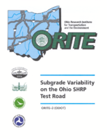 Subgrade Variability on the Ohio SHRP Test Road
