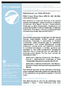 Automation in Highway Construction  techbrief