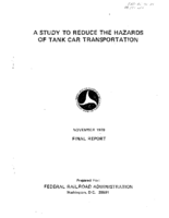 A Study to Reduce the Hazards of Tank Car Transportation