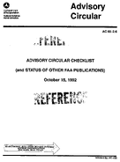 AC 0026 ADVISORY CIRCULAR CHECKLIST