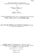 The development of a methodology for transportation safety planning in Virginia