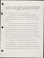Statement of Brock Adams Secretary of Transportation Before the Senate Committee on Environment and Public Works Concerning Union StationNational Visitor Center