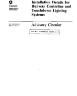Installation Details for Runway Centerline Touchdown Zone Lighting Systems