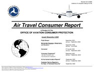 Air Travel Consumer Report November 2020