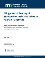 Mitigation of Tenting of Transverse Cracks and Joints in Asphalt Pavement