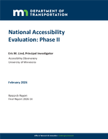 National Accessibility Evaluation Phase II