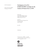 Development of an FAAEUROCONTROL Technique for the Analysis of Human Error in ATM Final Report