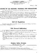 Status CAA Releases Manuals And Regulations