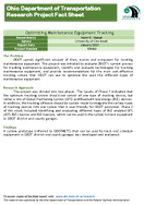 Optimizing Maintenance Equipment Tracking Fact Sheet