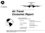 Air Travel Consumer Report January 2003